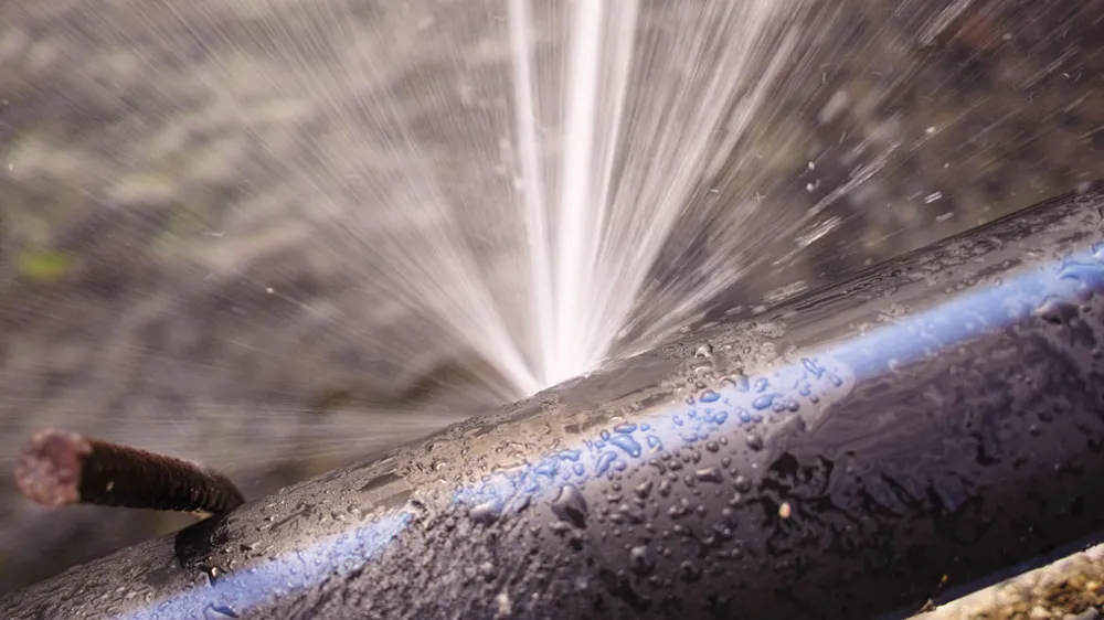 vattenläcka i huset