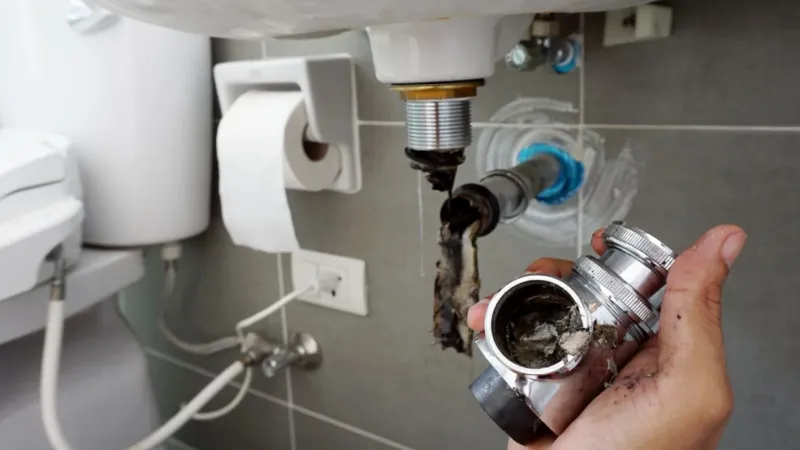 1. Rensa vattenlåset